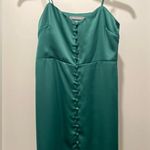 Urban Outfitters Green Padova Satin Slip Sleeveless Button-Up Mini Dress - XS Photo 9