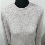 Cashmere Turtleneck Sweater with Soft Knit and Ribbed Details Gray Size XL Photo 1