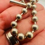 Gucci Silver Ball Chain Toggle Bracelet Sterling Silver Beaded Italian Fine Jewe Photo 6