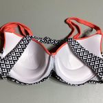 NWOT Coralish Pink, Black, and White Printed Bikini Top and Bottoms Size XL Multiple Photo 2