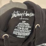 Black Oversized Graphic Hoodie with Photographic Design Photo 2