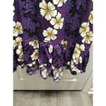 Hilo Hattie Vintage Size Small Purple Hibiscus Puff Sleeve Hawaiian MuuMuu Dress Photo 5