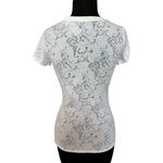 Cache Stretch Beauty Zen BUDDAH Burn Out Tee Top White Green Black New Soft NWT Photo 2