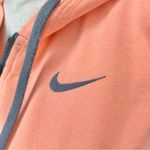 Nike Orange Grey Full Zip Athletic Workout Hoodie Jacket Extra Small Photo 3