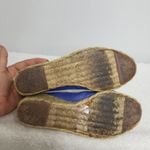 Ralph Lauren Linen Espadrille Wedges Blue Size 6 Photo 2