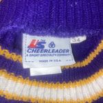 EUC LAKERS Vintage Cheerleading Sweater Size 34 Laker Girls Purple Size M Photo 2