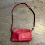 Liz Claiborne Vintage 90’s  Red Leather Crossbody  Shoulder Bag Photo 9
