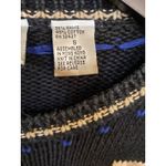 CRAZY HORSE  Black with Flowers Knit Long Sweater Size‎ 6 Photo 4