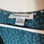 American Eagle ‎ Floral Babydoll Dress Green Tiered Size Small Photo 4