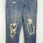 Aeropostale Size 4 90’s Baggy High Rise Distressed Medium Wash Stretch‎ Blue Photo 0