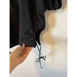 Madewell Poplin Puff-Sleeve Cutout Crop Top Blouse Black Size XXS NEW Photo 6