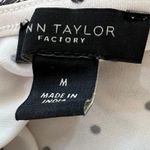 Ann Taylor Factory Polka Dot Ruffle Blouse Black White Long Sleeve Ballet Core M Size M Photo 6