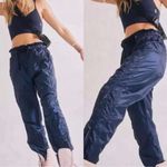 Free People FP Movement Back to the Future Pants size Medium‎ Navy Blue Jogger Windbreaker Photo 13