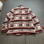 Forever 21 Wool Navajo Aztec Tribal Print Moto Jacket W's Large Southwest Print  Photo 4