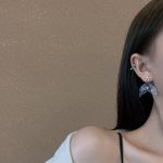 Fantasy Fishtail Stud Earrings for Women White Photo 2