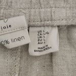Joie  Natural Beige Linen Wide Leg Pants Size Large Photo 10
