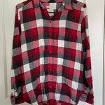 American Eagle  Outfitters women’s boyfriend fit soft plaid flannel —‎ small Photo 0