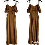 LPA  Maxi Dress Cut Out Copper Silk NWT Photo 5