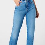 Good American Good Boy Jeans Split Hem Straight Leg Size 4/27 Photo 0