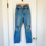 Abercrombie & Fitch Abercrombie | Curve Love The Dad‎ High Rise Jeans Double Knee Destroy Size 25 Photo 2