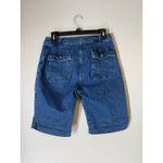 Boden Bermuda Shorts Womens Sz 6 High Waisted Retro Pockets Modest 9 Inch Inseam Blue Photo 2