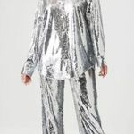 Forever 21 Metallic Sequin Shirt & Pants Set Photo 0