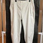 Talbots  XLP White Cotton Joggers Summer Resort Vacation Photo 0
