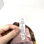 Aerie NWOT Brown Tropical Hawaii Ribbed Cinched Scoop Beach Bikini Top L Photo 3