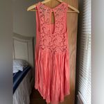Macy's You Are Not Alone Coral Pink Dress Photo 1