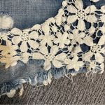 Carmar Denim Shorts With Flower Lace Trim Blue Size 25 Photo 2