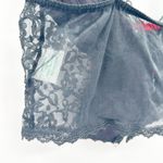 Nan Flower Womens VTG Vintage Coquette Whimsigoth Lace Cami Crop‎ Corset Top M Black Size M Photo 5