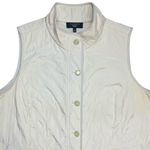 Talbots Womens Quilted Vest Plus Size 2X Cream Fleece Lined Preppy Fall Casual Photo 1