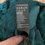 Top Shop Teal Green Lace Sleeveless Short Dress Size 6 Photo 9