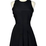 Naven Twisted Circle Skater Dress Size 0 Black Open Back Sleeveless Mini Photo 2