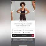 Lululemon  Reversible Align Bra - Diamond Dye Cassis Black/Cassis
Size 6 A/B Cups Photo 5