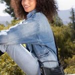 Aota Elena Bucket Bag Black Vegan Leather Crocodile Embossed Photo 2