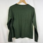 Bombas Women's Green Speckled Pima Cotton Long Sleeve Crew Neck Tee Size M Photo 4