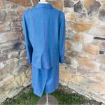 Triona Design 90’s Vintage High Waisted 100% Wool Plus Size Skirt & Blazer Suit Purple Photo 10