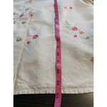 Leslie Fay Vtg Leslie‎ Fay Blouse Women’s 16 Floral Embroidered Linen Blend Top Photo 9