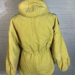 Molly green yellow hooded sherpa corduroy jacket size Small Photo 3