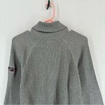 Tommy Hilfiger  Jeans Vintage Turtle Neck Pullover Ribbed Sweater Women’s M Grey Photo 7