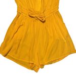 Elan Woven Yellow Marigold Strapless Romper Medium NWT EBW-RG7236 Rayon Boho Photo 4