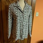 Vtg 80s Leslie Fay Earthy Mandalas Blouse Size 10 Photo 9