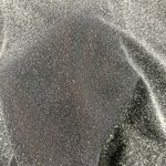 Newport News Top Womens L Black Disco Sheer Metallic Y2K Rave Festival Stretchy Photo 4