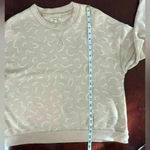 Madewell  Women’s Light Pink Bold Squiggle Double Crew Neck Sweatshirt Size Large Photo 4