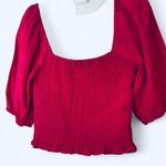 Universal Threads Pink crop too with puffy shoulders universal thread s Photo 0
