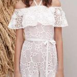 Alexis Boriana Off Shoulder Lace Romper White Photo 0