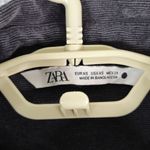 ZARA  Corduroy Fine Cord Oversized XS Button Up Hi-Low Hem Long Sleeve Photo 3