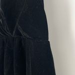 Free People ‎ Women's Black Asymmetrical Hem Open Back Velvet Halter Top Size XS Photo 6