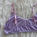 Free People  Pointelle Bralette Purple Size Large Photo 5